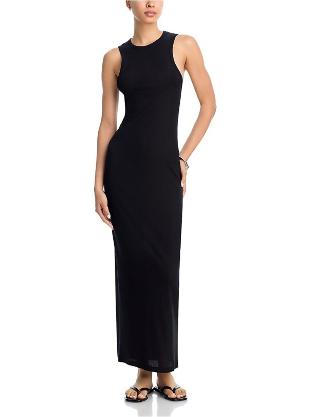 WARDROBE.NYC Racer Bodycon Maxi Dress Black Size S NWT - Picture 5 of 5